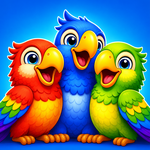 Vogelsortierpuzzle